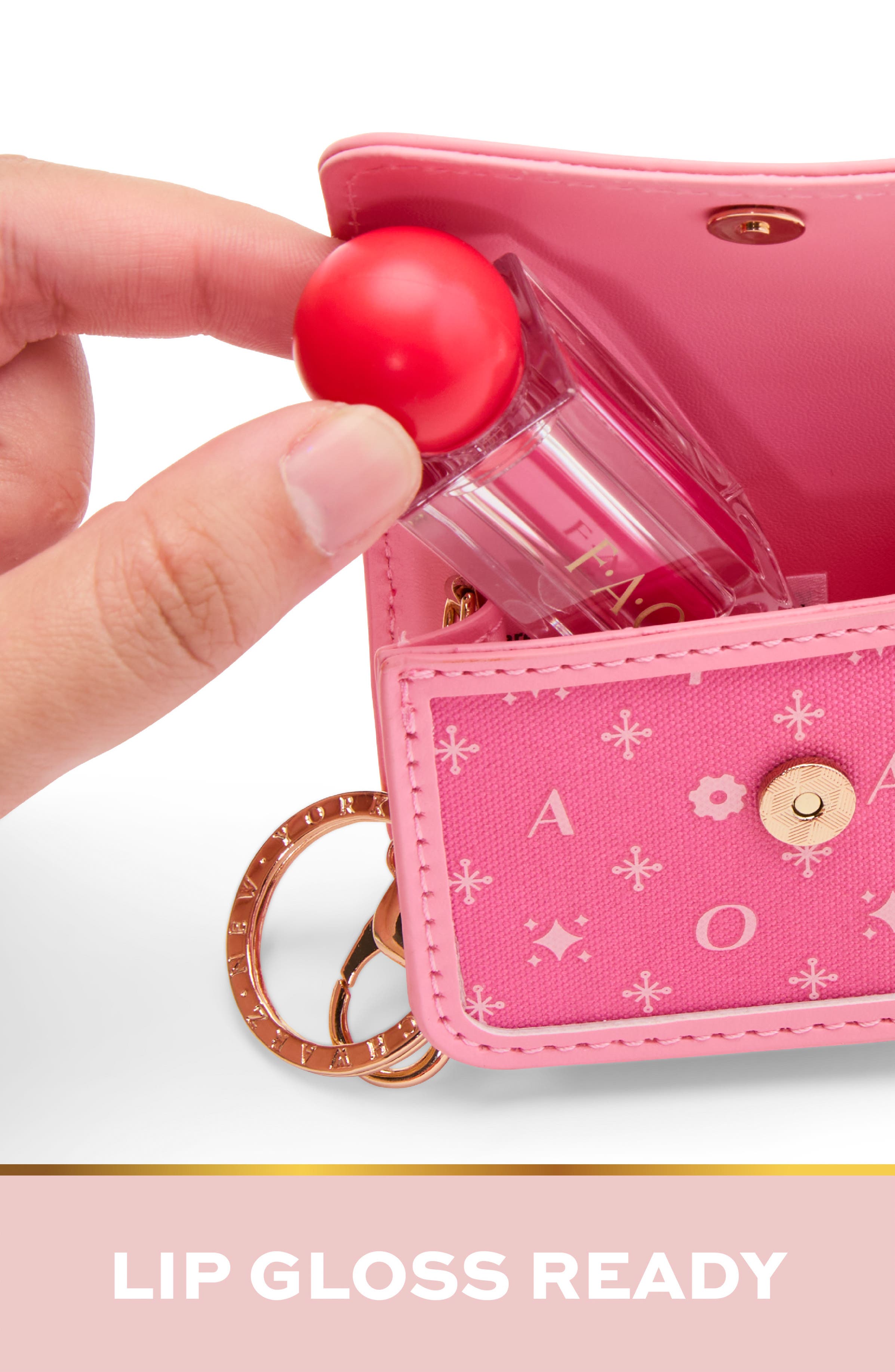 FAO Schwarz Mini Flap Handbag, Alternate, color, Medium Pink