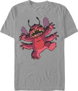 Lilo & Stitch Men's Mischievous Pose Short Sleeve Graphic T-Shirt