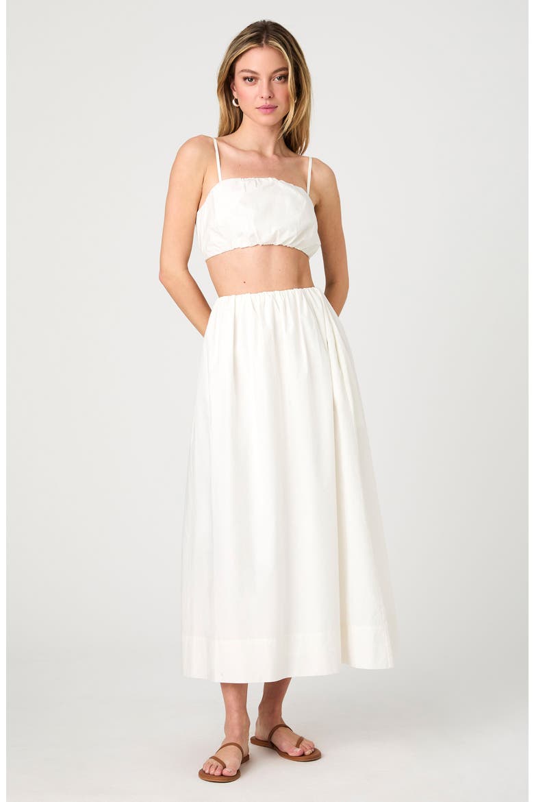 Nomi Cotton Maxi Skirt, Alternate, color, SUMMER WHITE