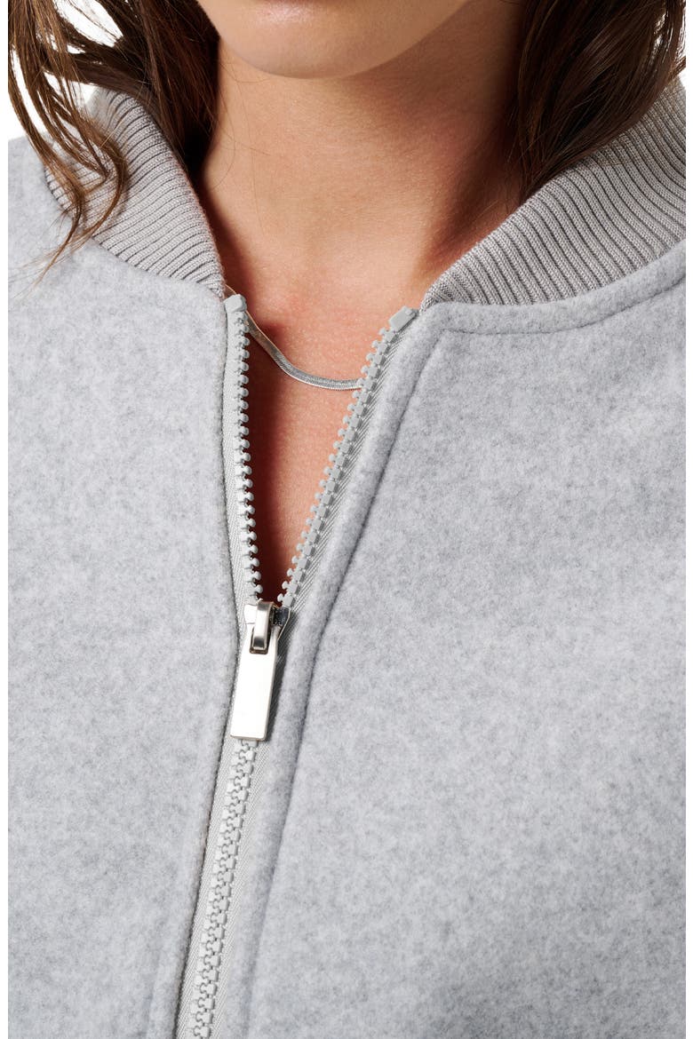 Rustic Retreat Bomber Jacket, Alternate, color, HEATHER LIGHT GREY