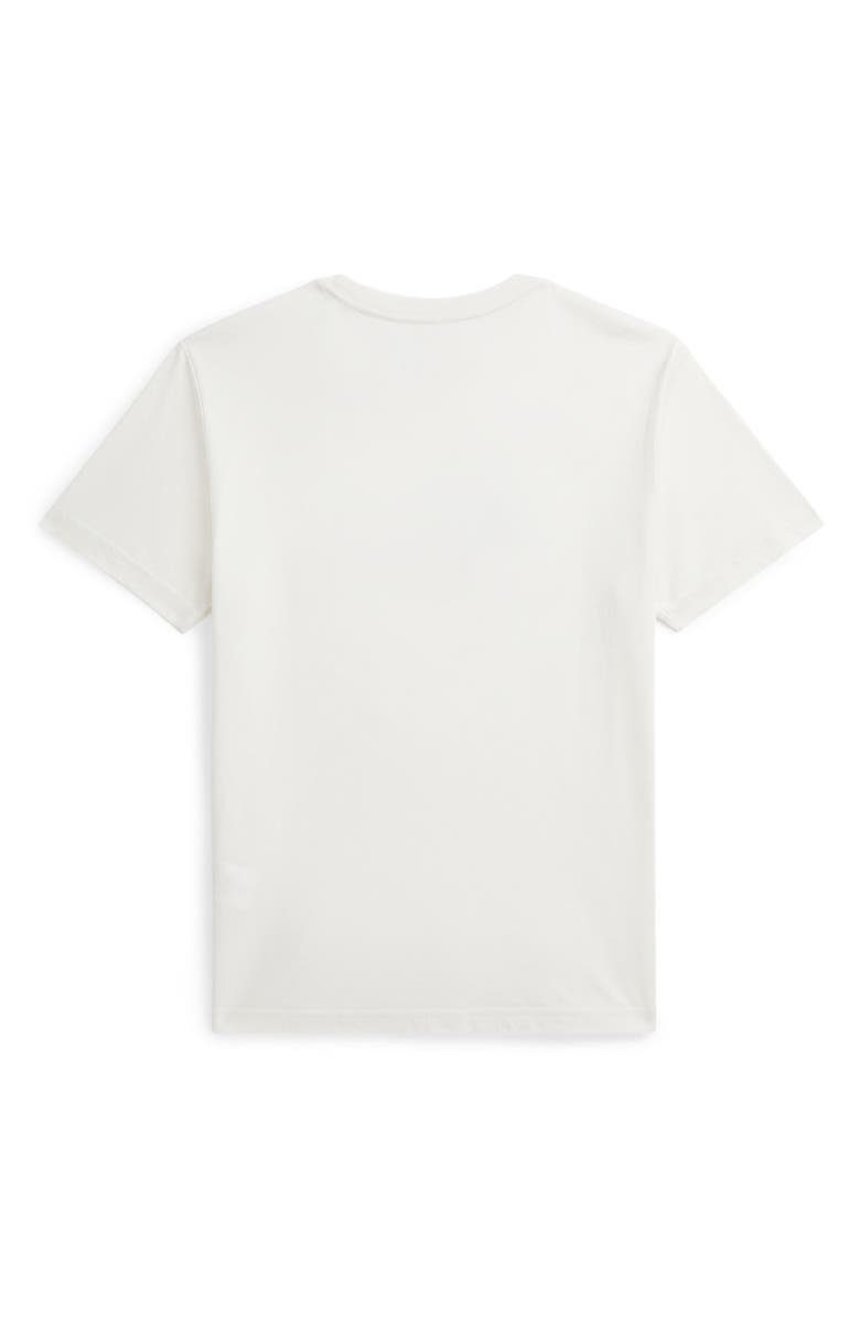 Polo Ralph Lauren Kids' Madras Logo Appliqué T-Shirt, Alternate, color, 