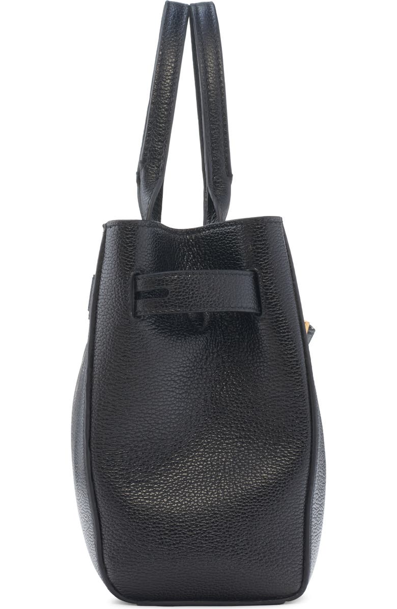 TOM FORD Small Audrey Grained Leather Tote, Alternate, color, Black
