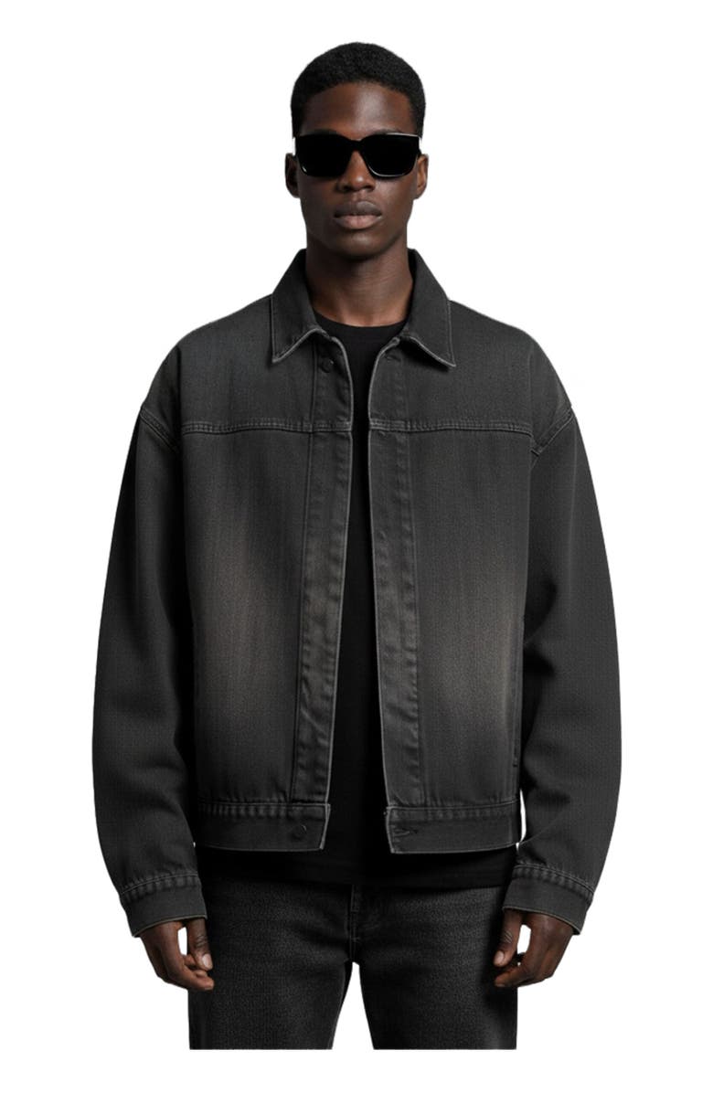 Blvck Gradient Denim Jacket, Main, color, Black