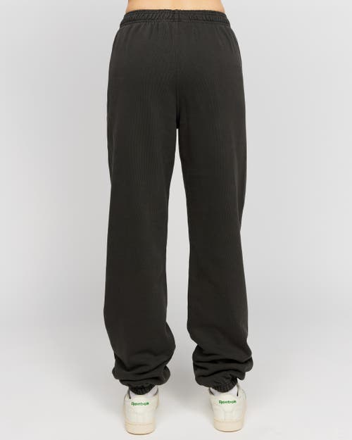 Samii Ryan Black Stone Wash Sweatpants In Washed Black