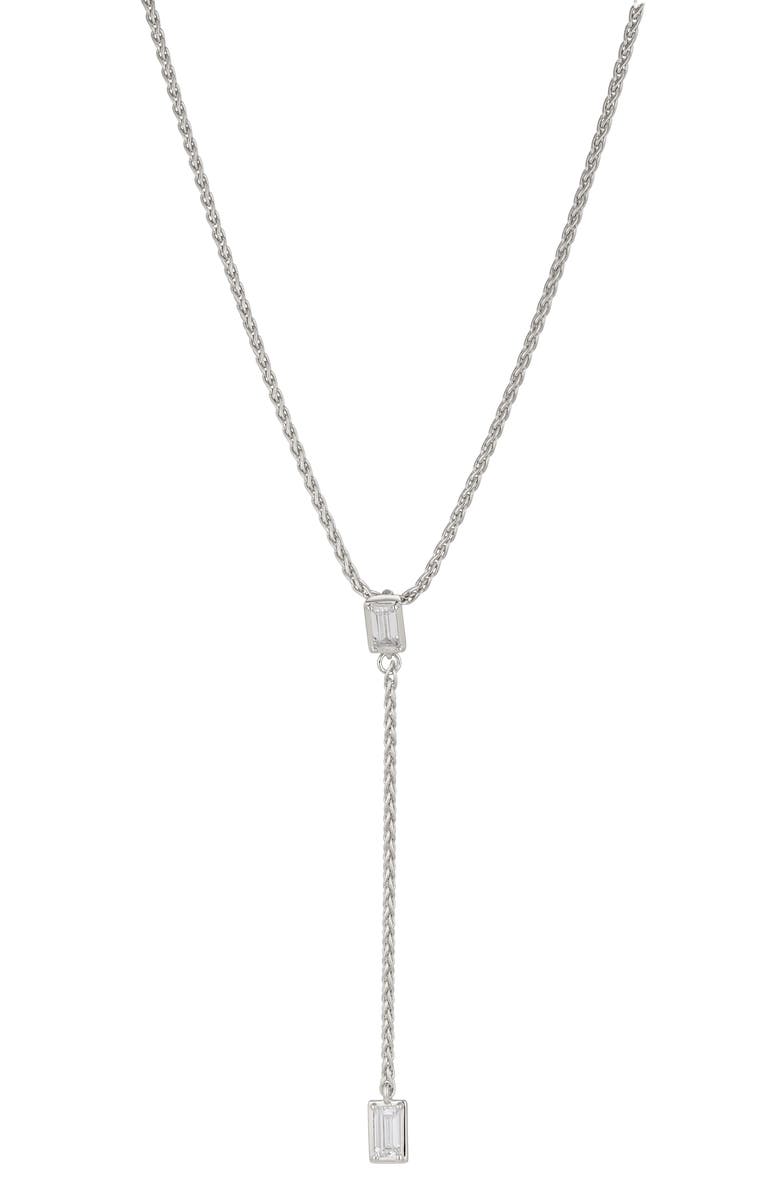 Nadri Entwine Cubic Zirconia Y-Necklace, Main, color, 