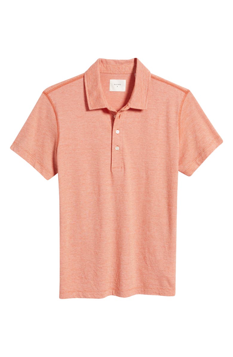 Billy Reid Pensacola Organic Cotton Polo, Alternate, color, Burnt Red