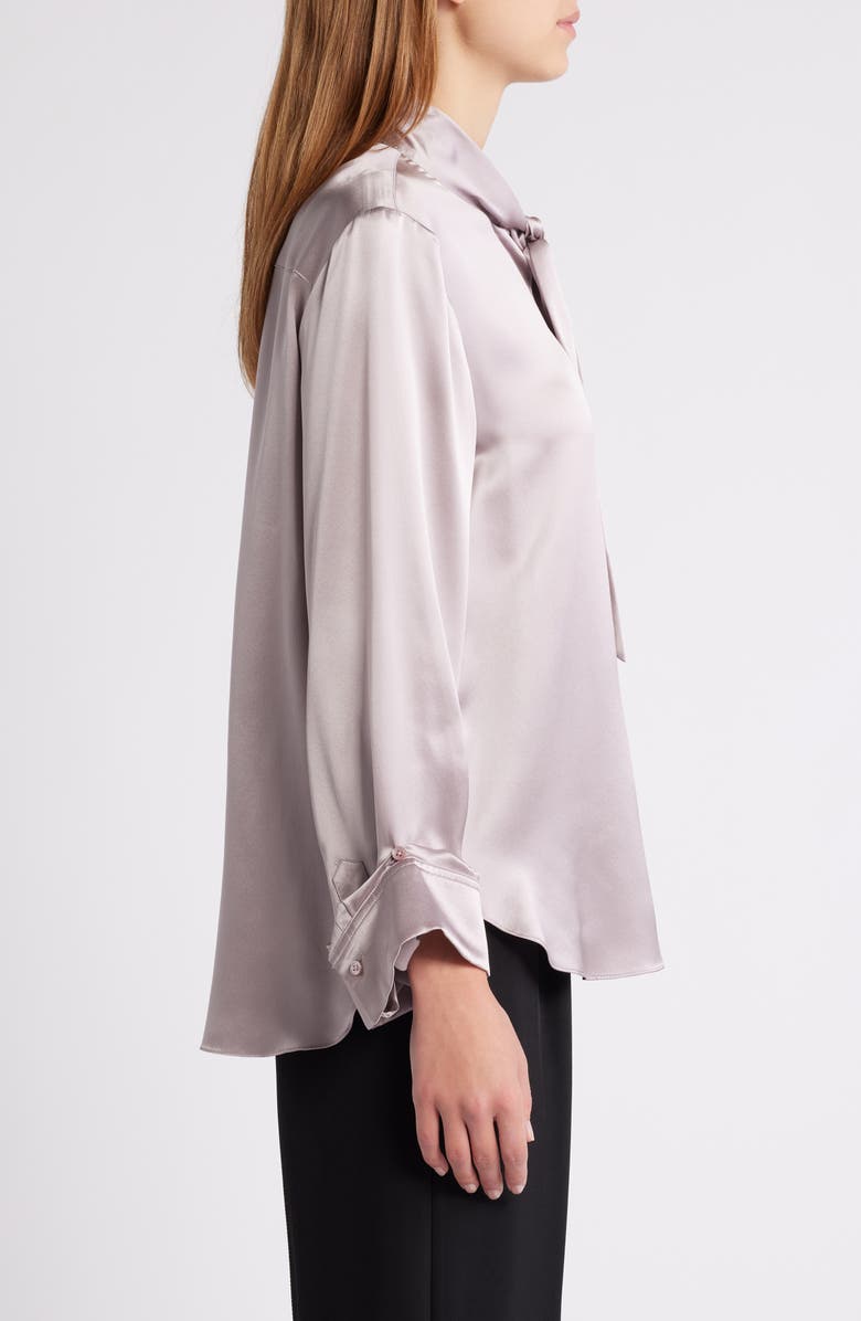 TWP Tie Neck Silk Shirt, Alternate, color, 