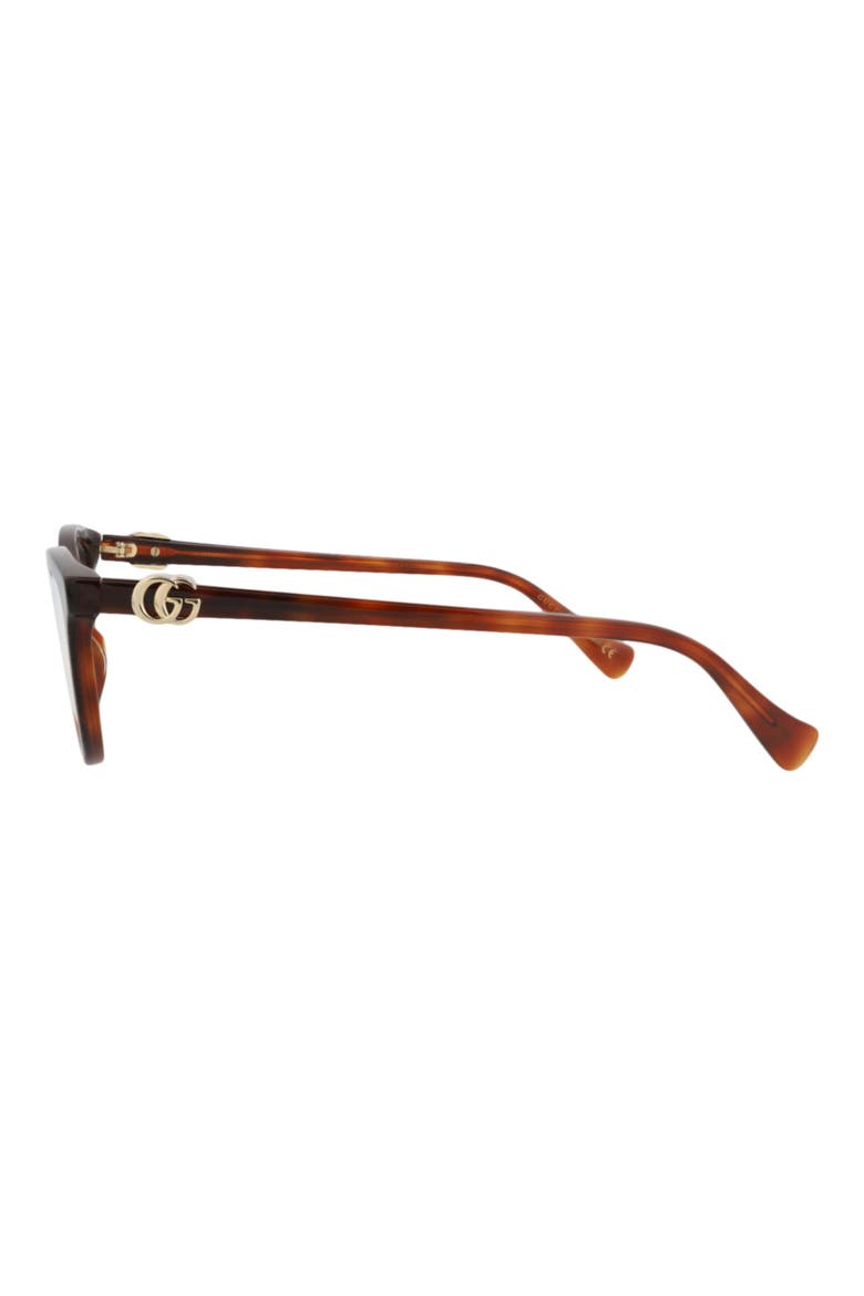 49mm Cat Eye Optical Glasses, Alternate, color, HAVANA HAVANA TRANSPARENT