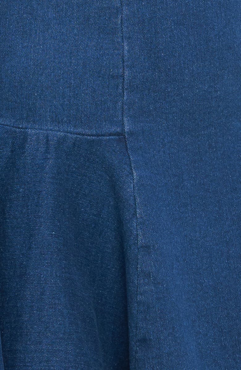 FLYING TOMATO Denim Minidress, Alternate, color, Medium Indigo