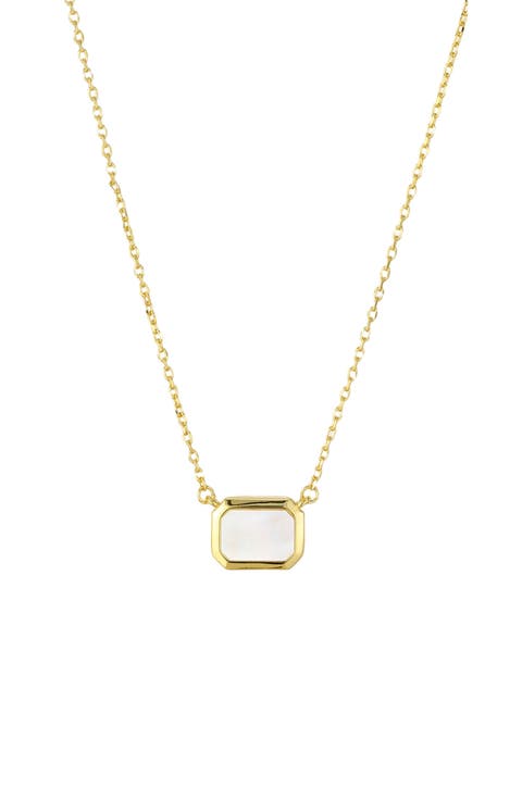Mother-of-Pearl Pendant Necklace
