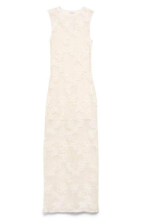 Mango Robe Crochet Fleurs Écru - Femme - M - In White