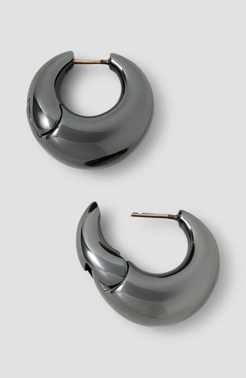 Jennifer Fisher Dylan Mini Dome Huggie Hoop Earrings In Black
