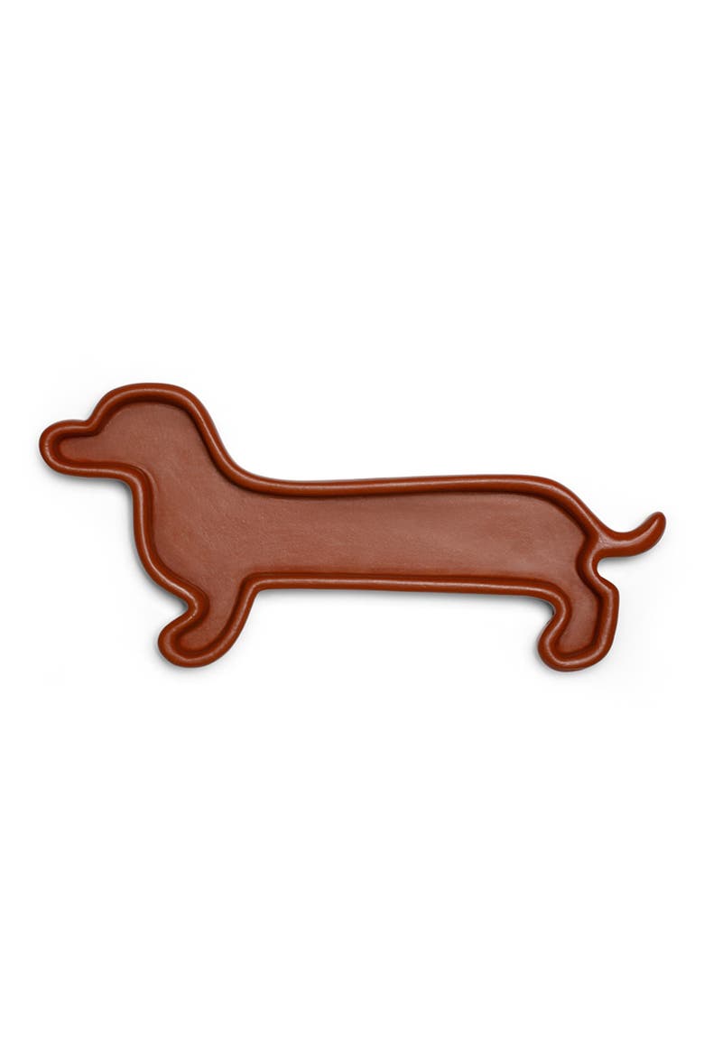 Dachshund Trinket Tray, Main, color, BROWN