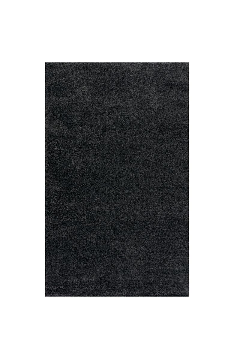 JONATHAN Y Haze Solid Low-Pile Area Rug, Main, color, Black
