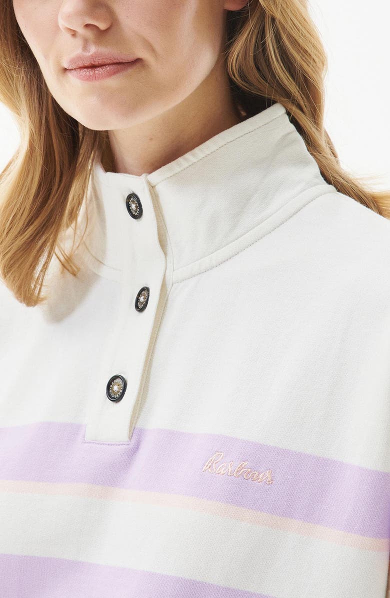 Barbour Snapdragon Stripe Cotton Sweatshirt, Alternate, color,