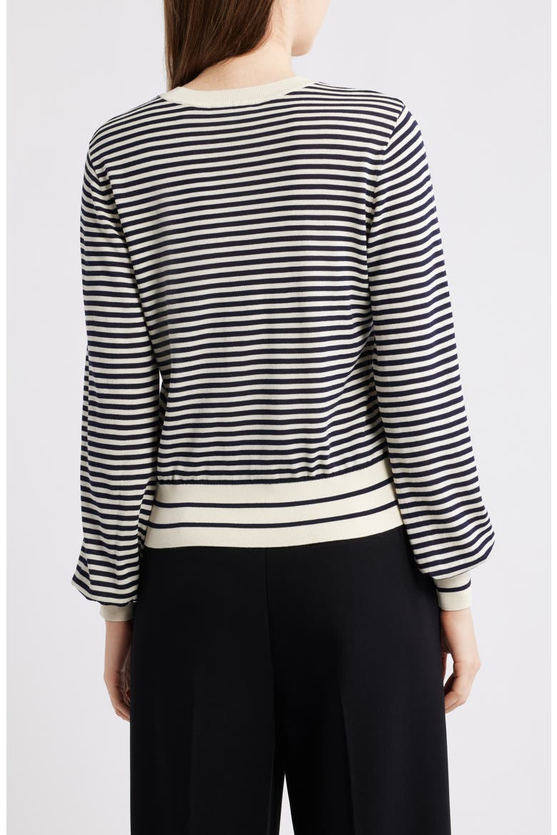 The Stripe Sweater, Alternate, color, CREAM MULTI