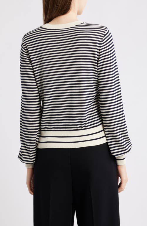Frame The Stripe Sweater In Black