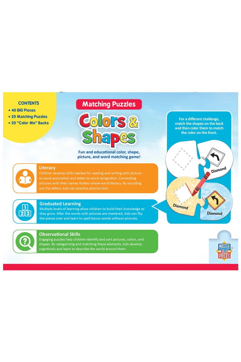 Colors & Shapes Matching Puzzles, Alternate, color, Multicolor
