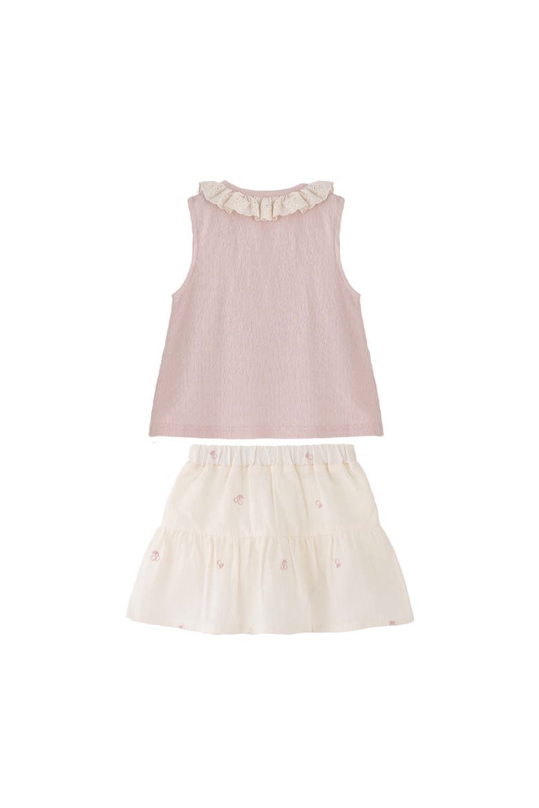 Lace Skirt Set, Alternate, color, Pink
