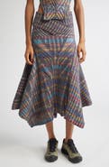 Paolina Russo Warrior Crossover Rib Wool Sweater Skirt