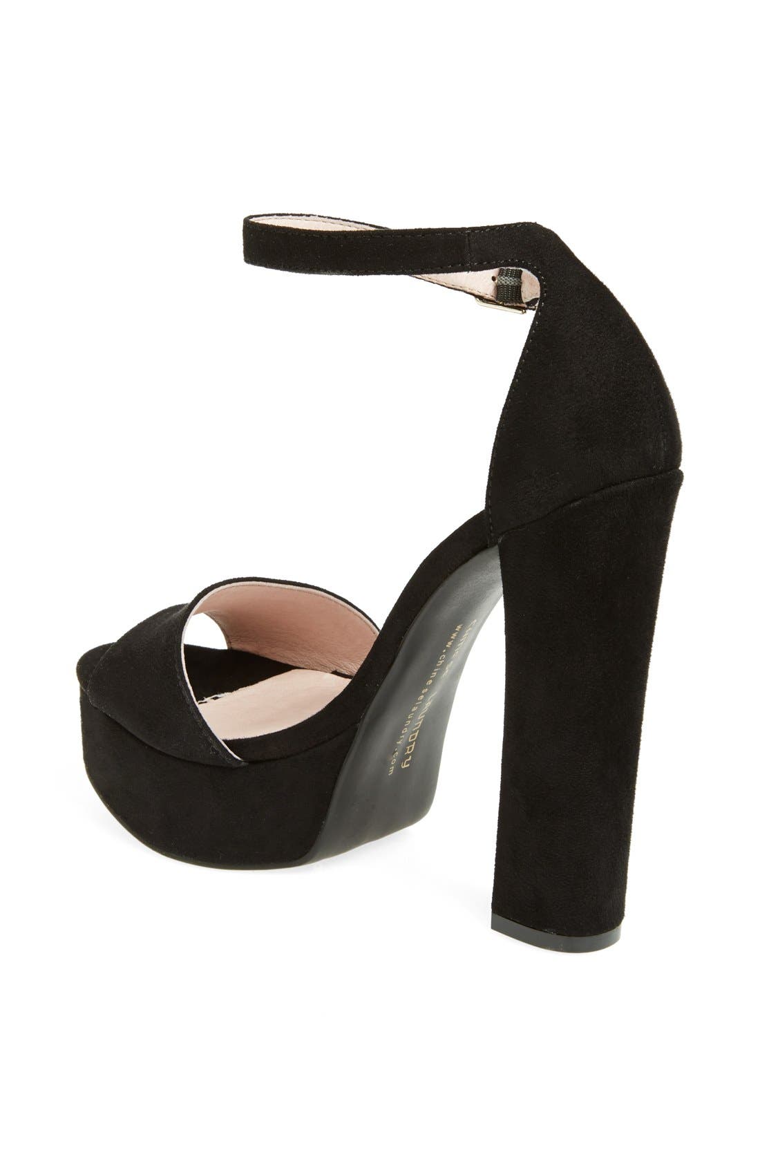 'Avenue' Sandal, Alternate, color, BLACK