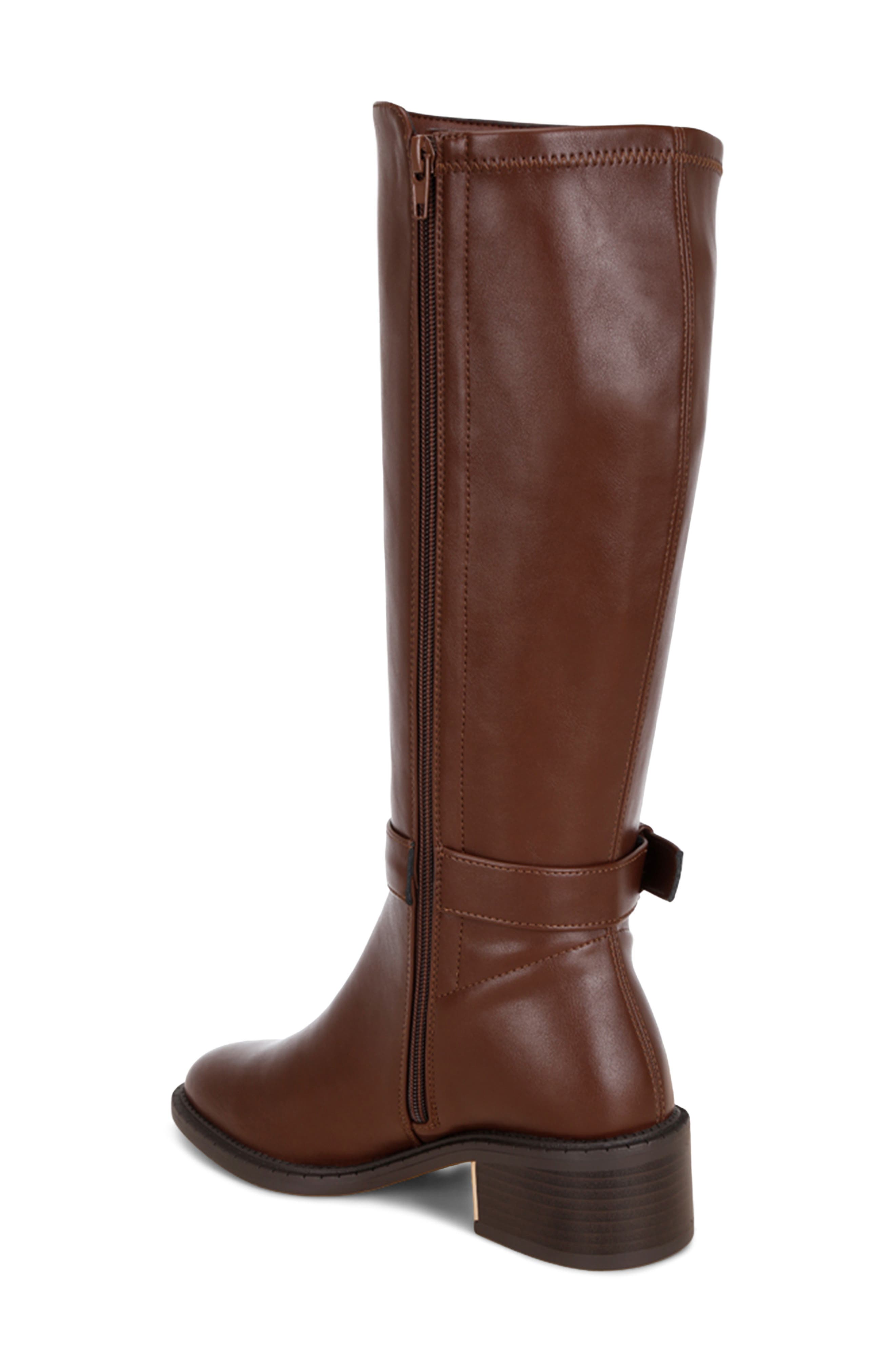 Lewang Leather Knee High Boot, Alternate, color, BROWN SMOOTH