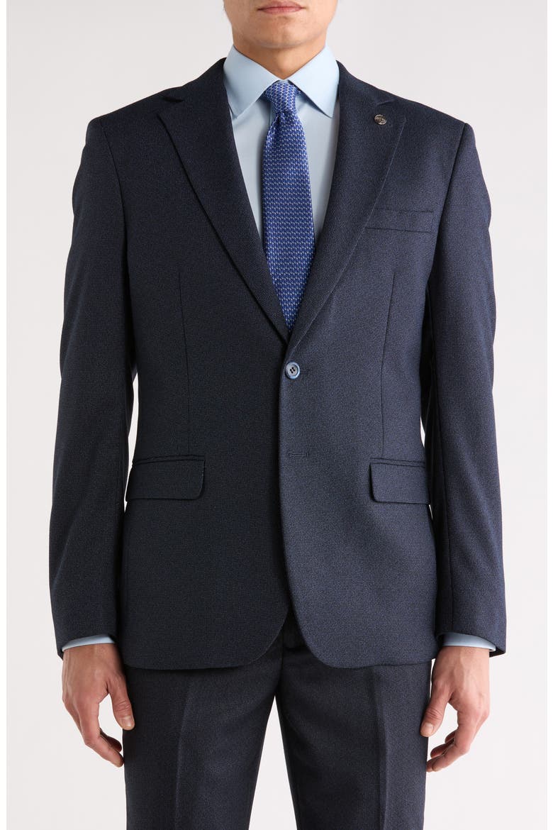 Slim Fit Sport Coat, Main, color, BLACK