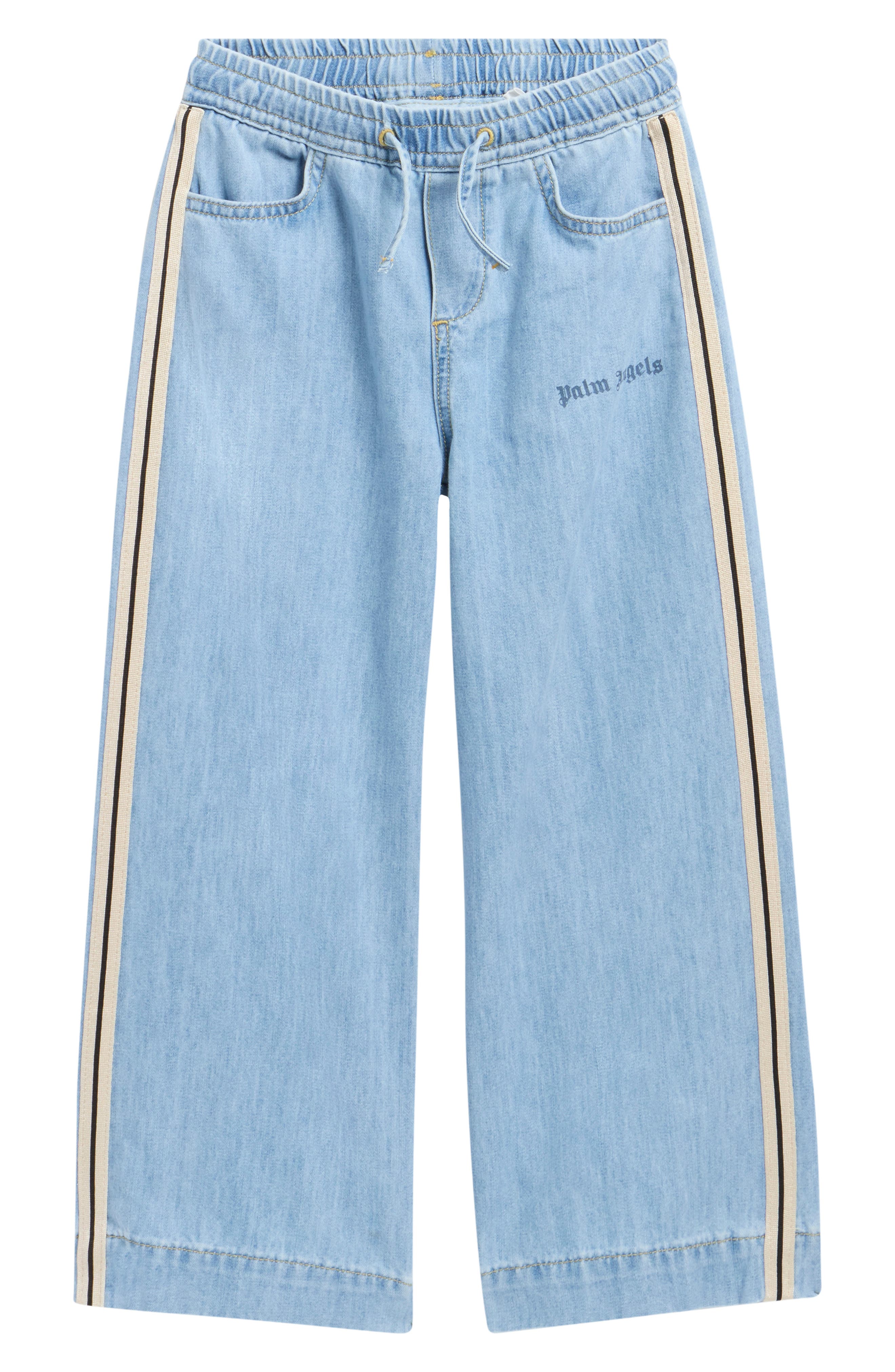 Kids' Wide Leg Chambray Track Pants