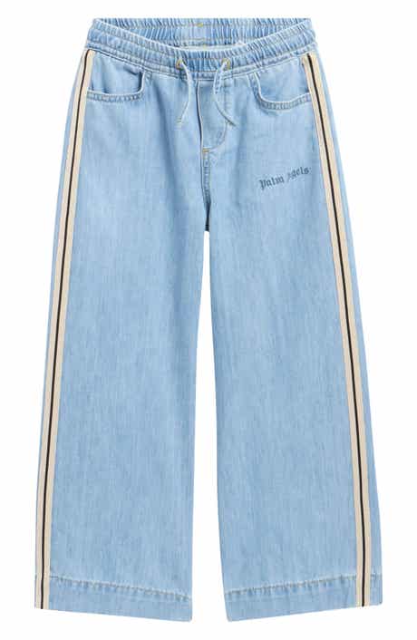 Kids' Wide Leg Chambray Track Pants