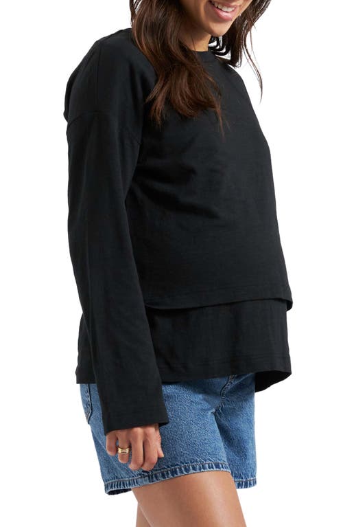 RIPE MATERNITY RIPE MATERNITY CLAUD LONG SLLEEVE MATERNITYNURSING TOP
