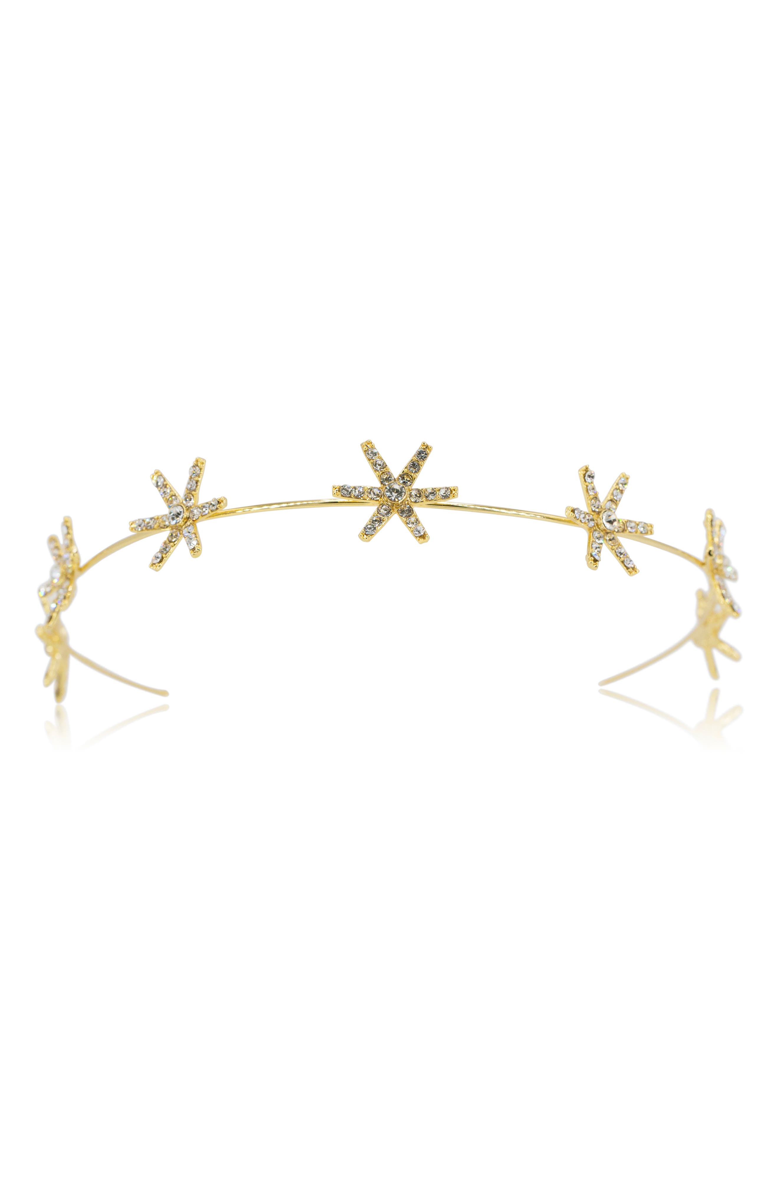 Brides & Hairpins Analia Star Headband in Gold 