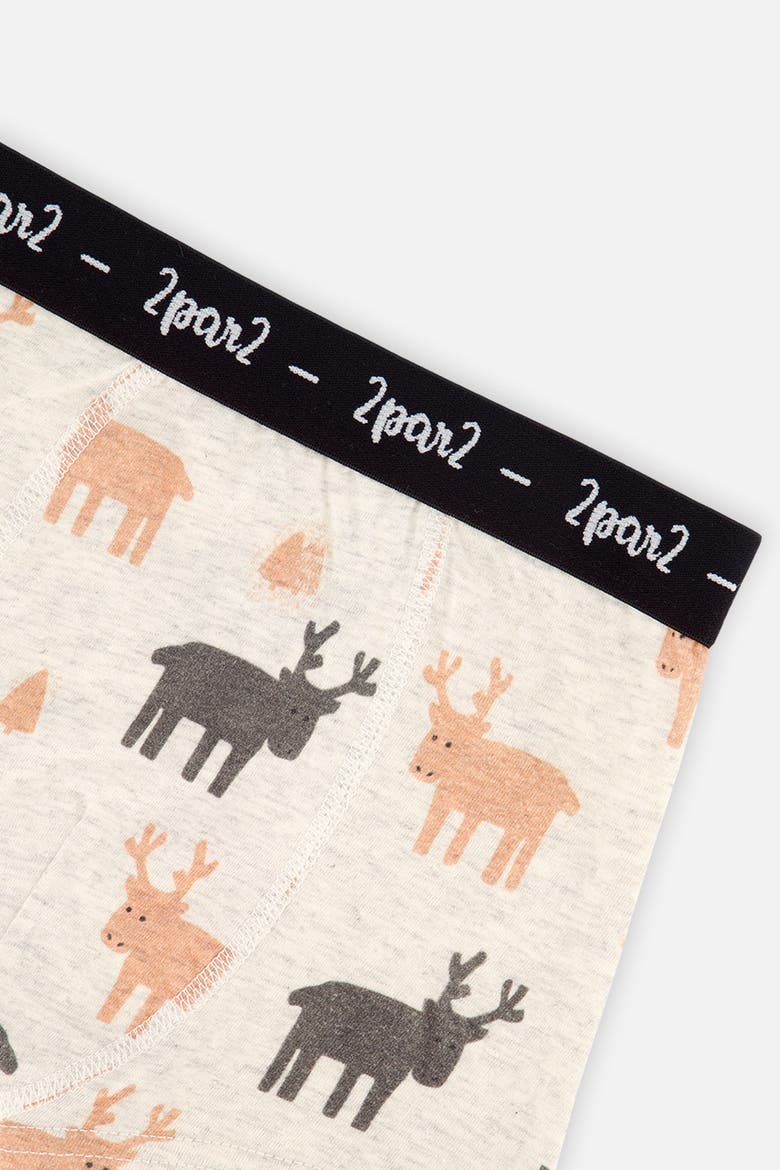 Animal Organic Cotton Elastic Waistband 3-Pack Boxers, Alternate, color, Animal Print