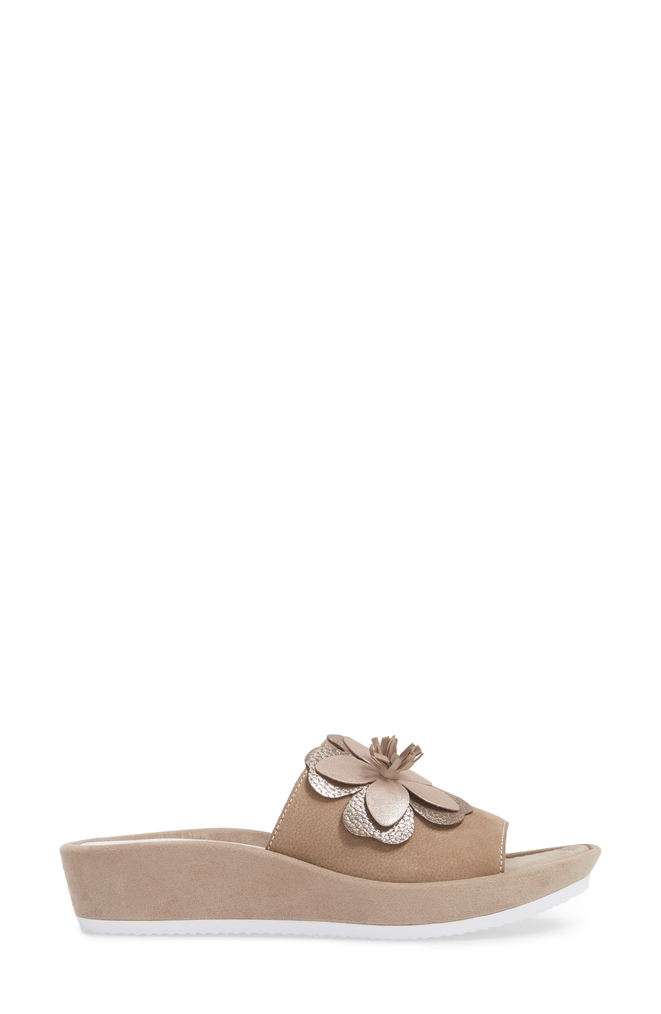 Thea Wedge Slide Sandal, Alternate, color, TAUPE NUBUCK