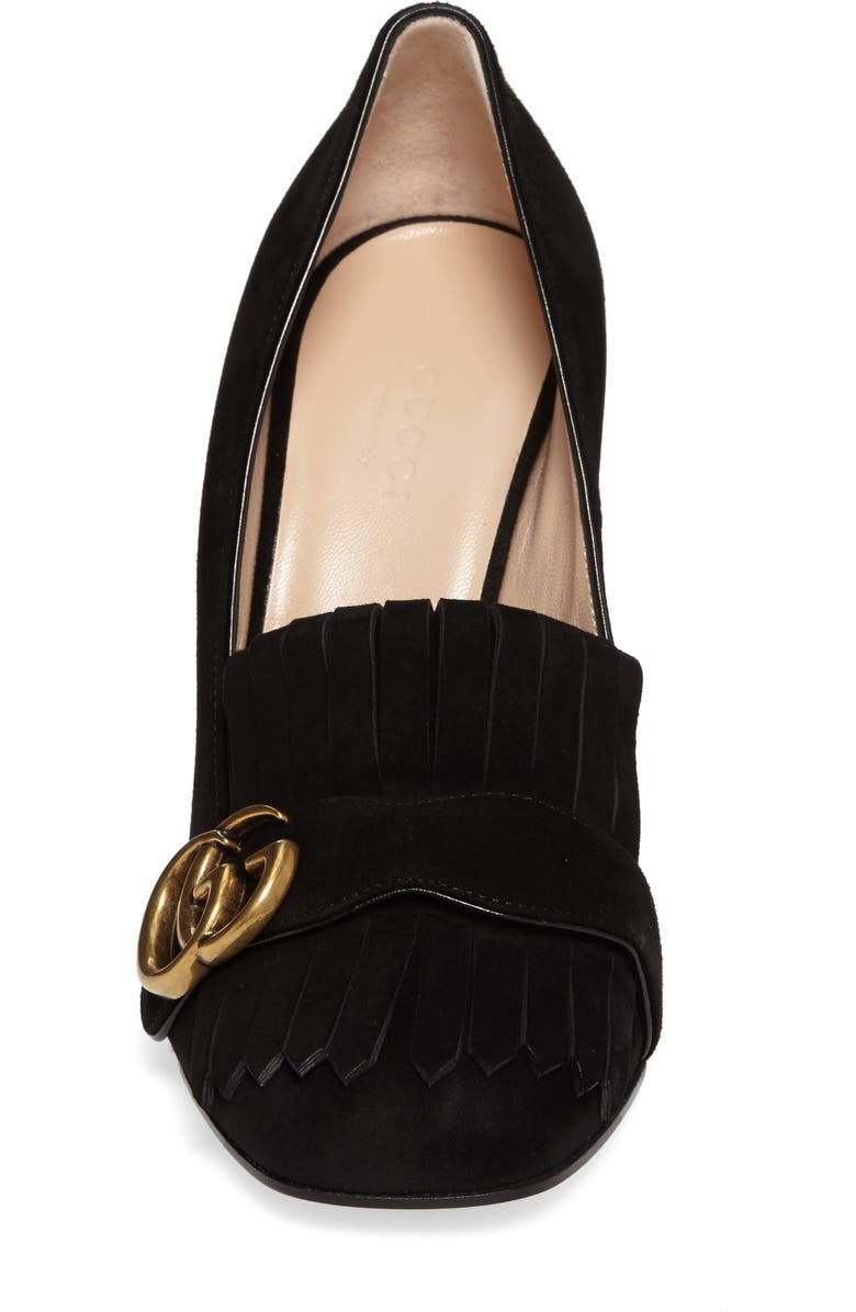 Gucci Marmont Kiltie Loafer Pump, Alternate, color,