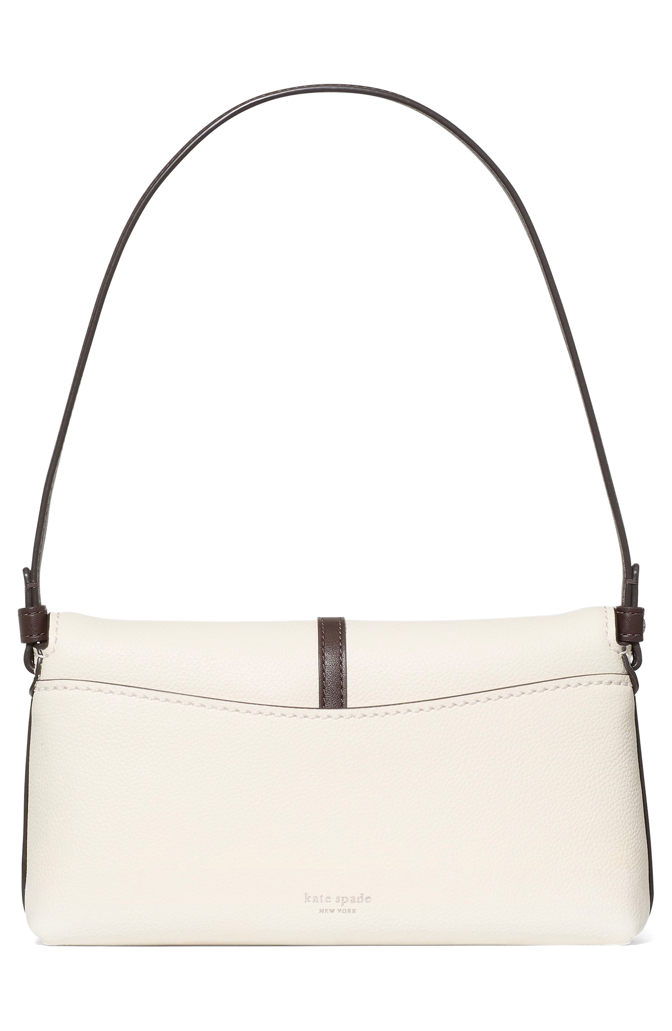 Loop Colorblocked Pebbled Leather Shoulder Bag, Alternate, color, CASHEW MILK MULTI