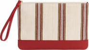 K'ai & Vrosi Antiochia Calfskin & Handloomed Fabric Clutch