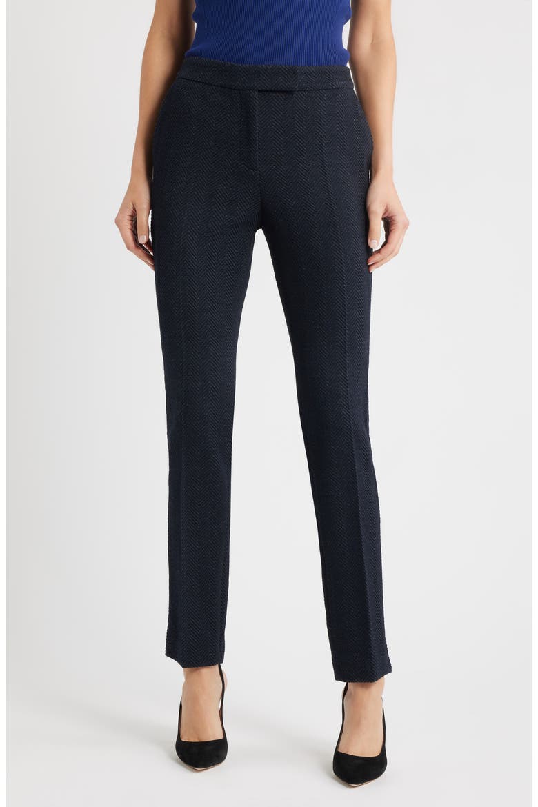 Tapria Tweed Pants, Main, color, SKY CAPTAIN HERRINGBONE
