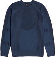 G-STAR 3D Biker Textureblock Crewneck Sweater