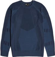 G-STAR 3D Biker Textureblock Crewneck Sweater