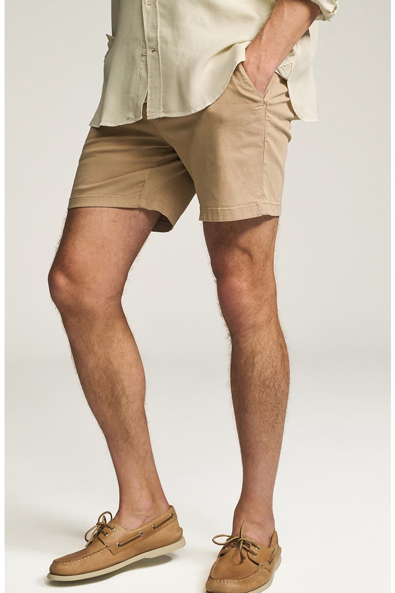 Hampton Slim Fit Twill Chino Shorts, Alternate, color, PEBBLE TWILL
