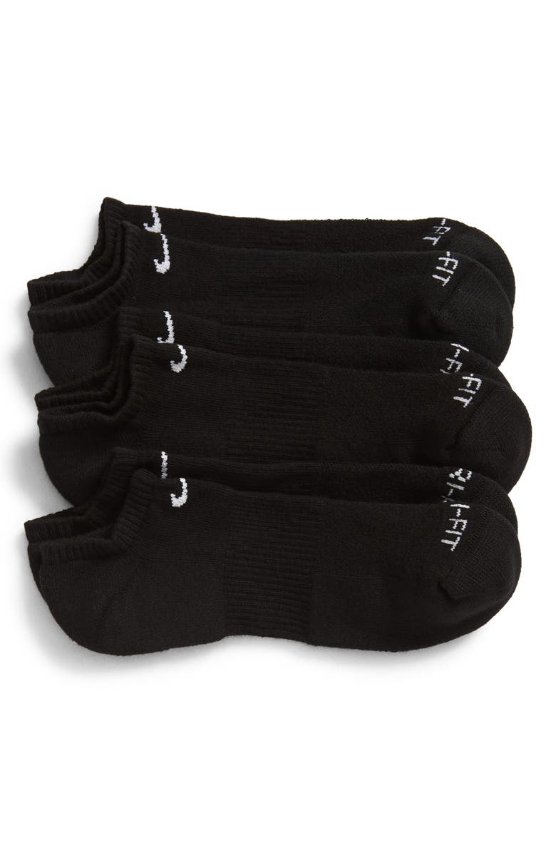 Nike Dri-FIT Everyday Plus 3-Pack Cushioned Training Ankle Socks, Main, color, 