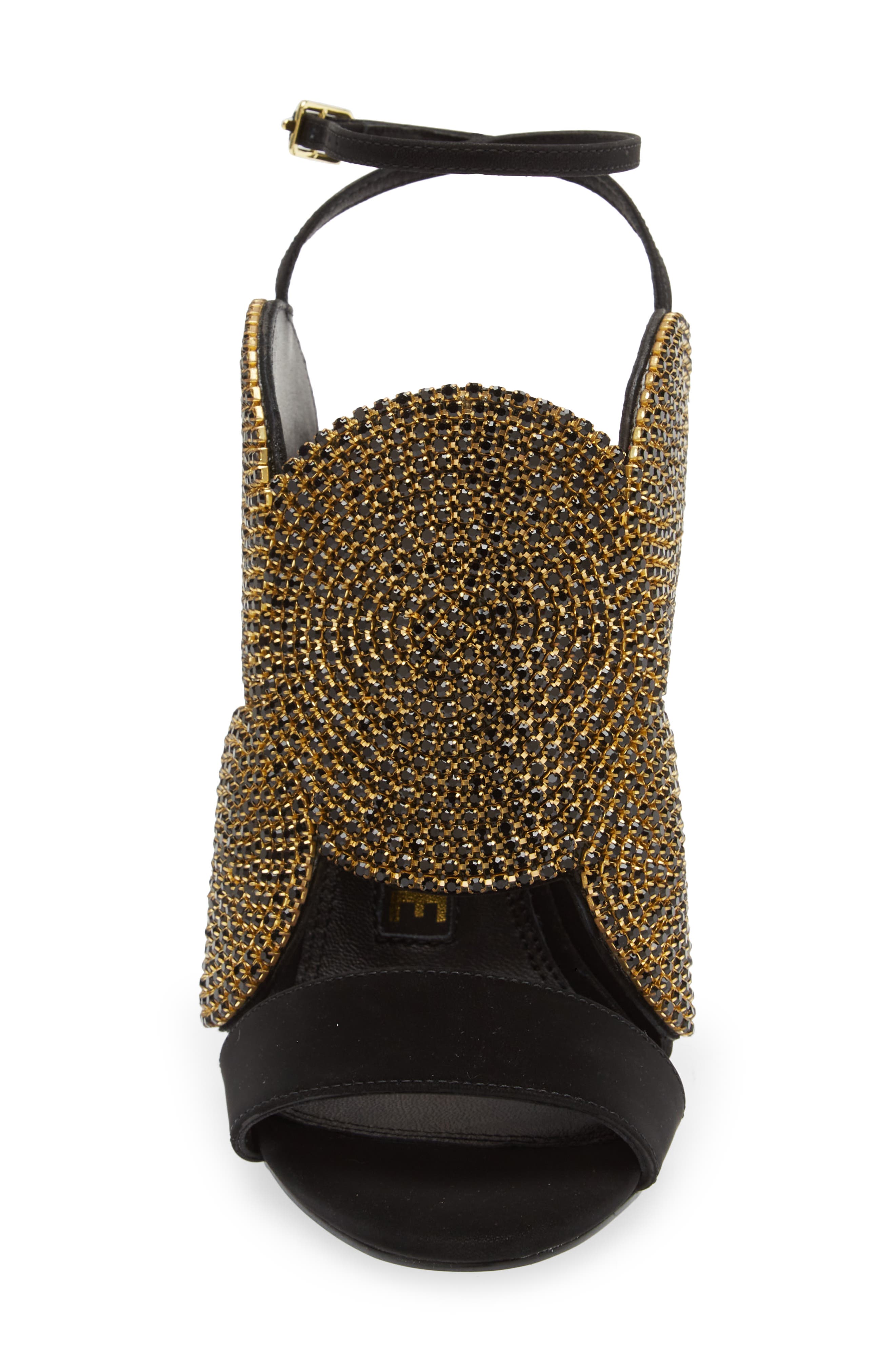 KAT MACONIE Frida Crystal Medallion Ankle Strap Sandal, Alternate, color, 