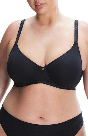 Savage X Fenty Stretch Cotton Jersey Unlined Bra In Black