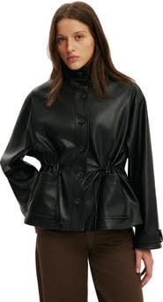 Cotton On Women's Eli Faux Leather Parka