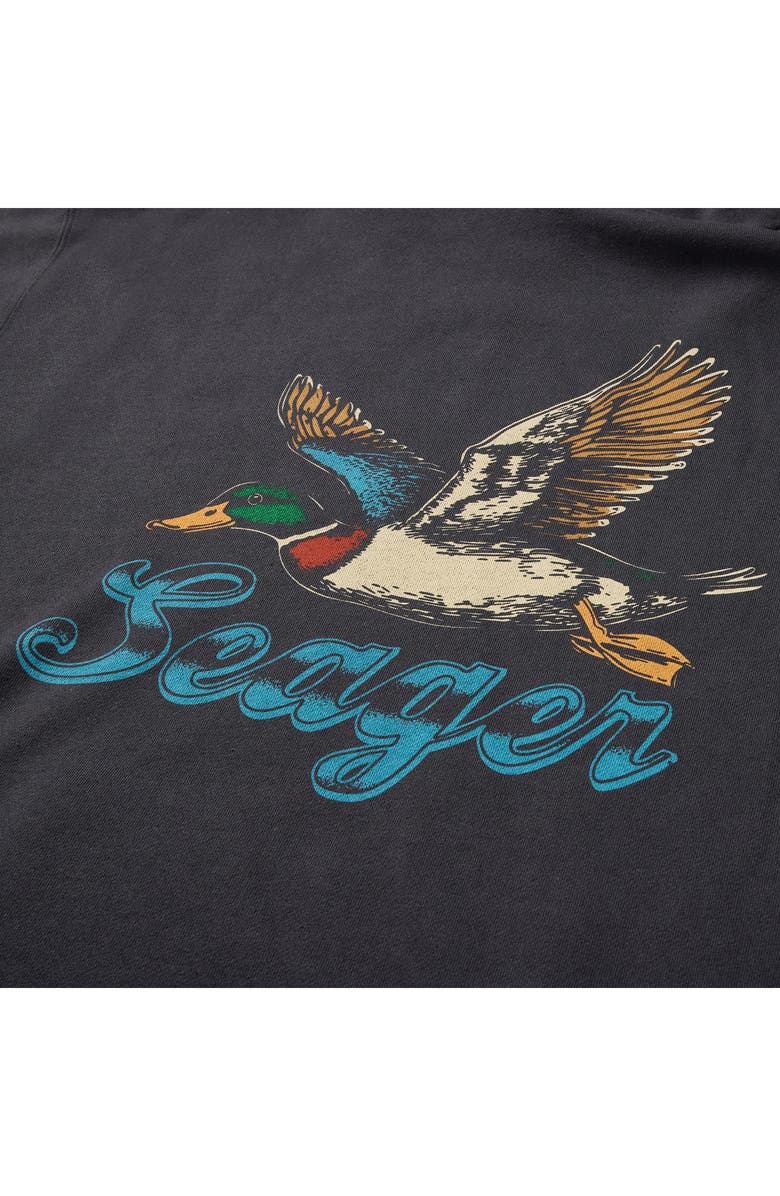 Seager Co Greenhead Cotton Blend Hoodie, Alternate, color, Asphalt