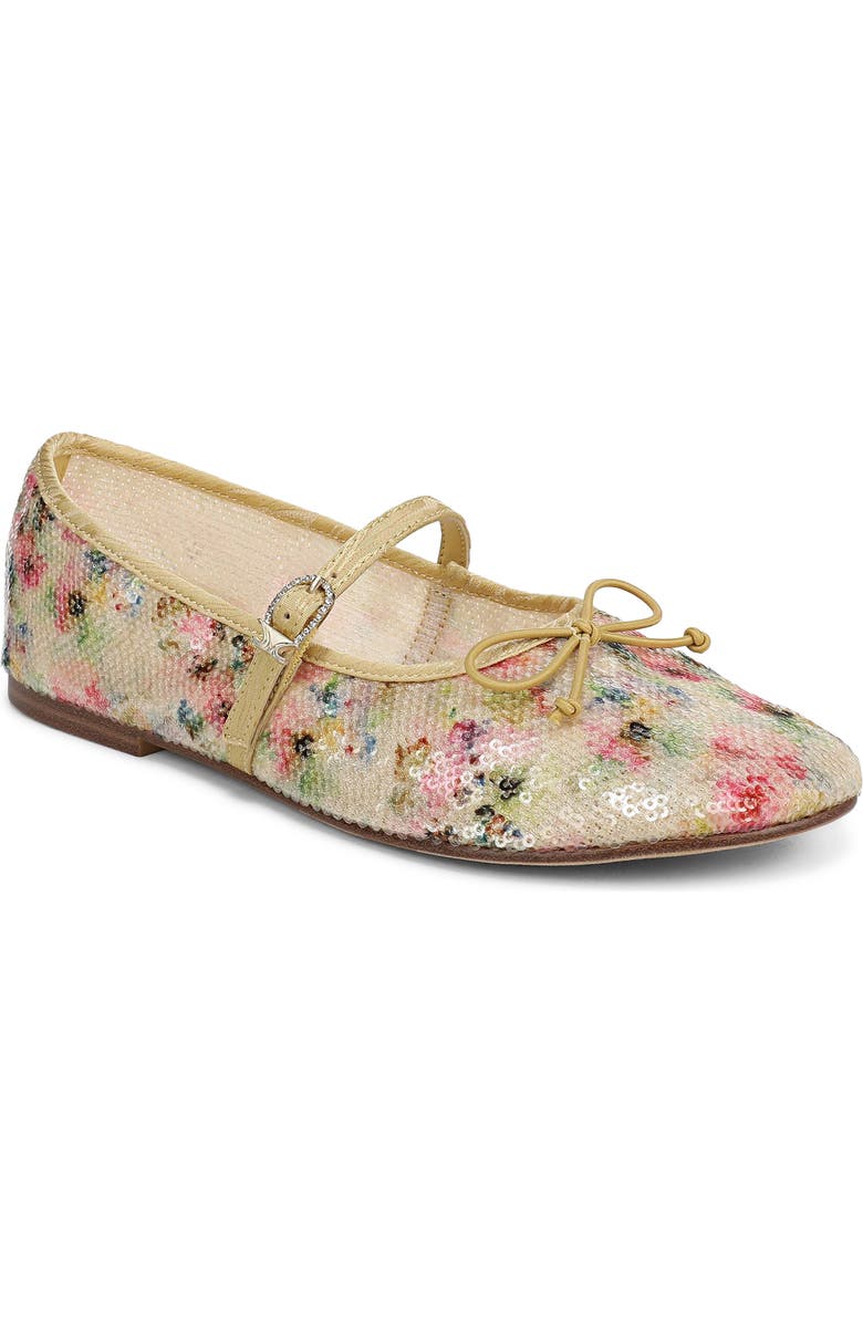 Circus NY by Sam Edelman Sofie Mesh Ballet Flat, Main, color, Vanilla Bean Multi