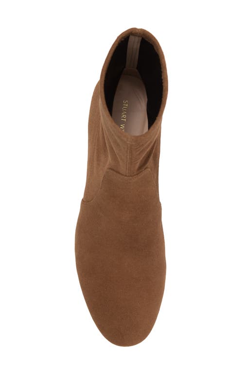 Stuart Weitzman Sofia Stretch Bootie In Brown