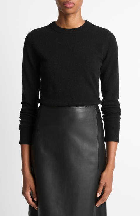 Rib Crewneck Cashmere Sweater