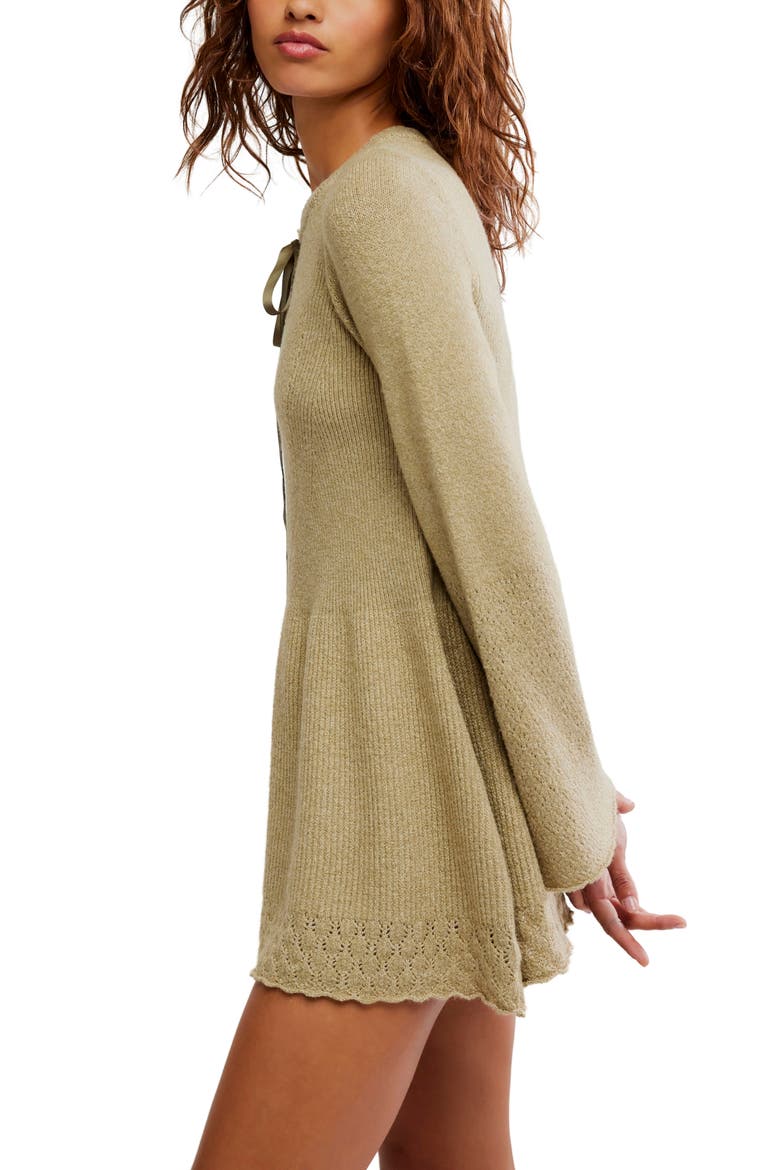 Bali Old Flame Sweater Dress, Alternate, color, OLIVE TREE HEATHER