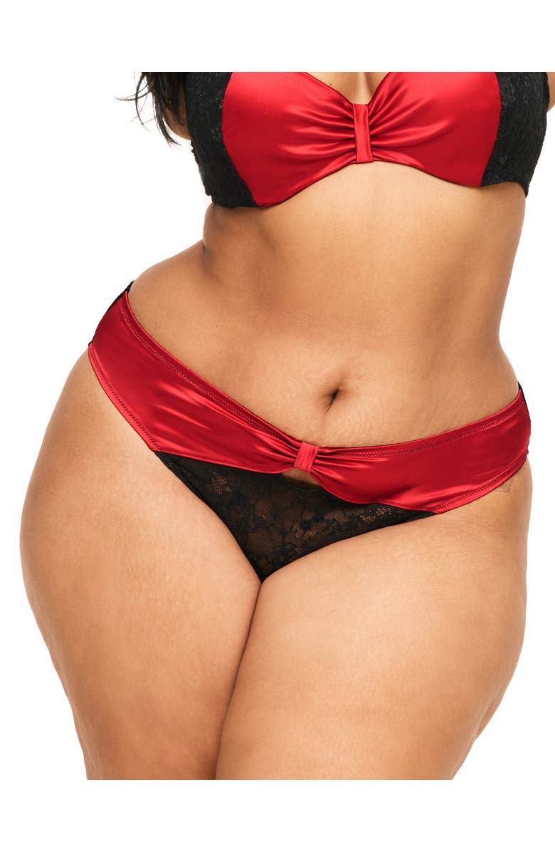 Adore Me Eira Bikini Panties, Main, color, Dark Red